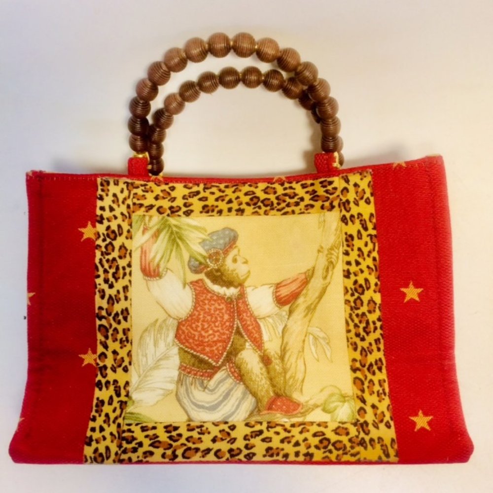 Queen Bee Michelle Ferguson Monkey Tote Handbag